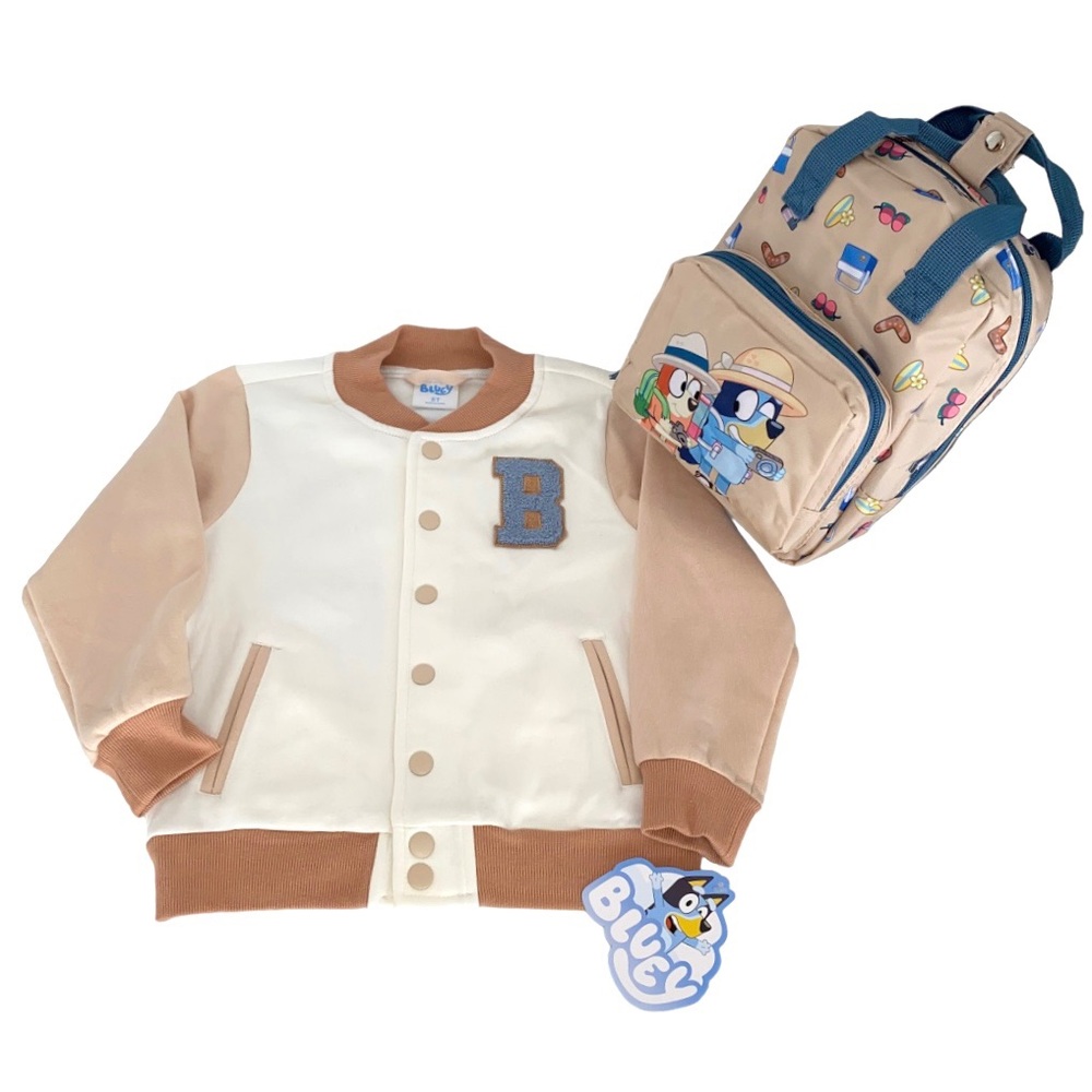 Bluey Varsity Bomber Jacket Bingo - Picture 11 of 11